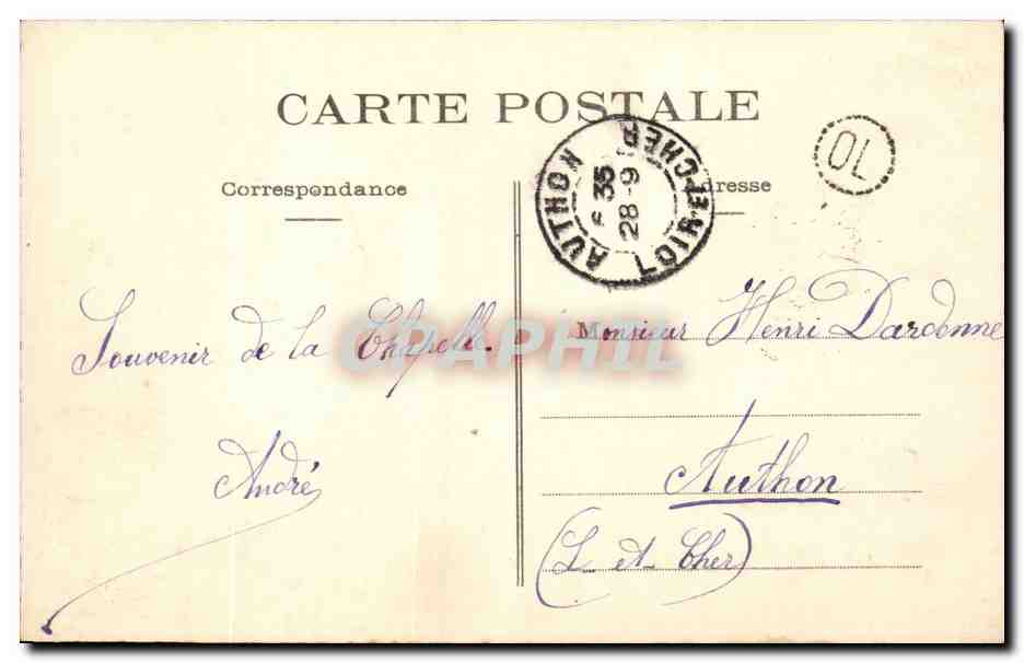 CPA La Chapelle sur loire Vue prise sur la loire au Sud Ouest — Rückseite