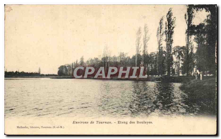 Environs de Tournan — Etang des Boulayes — Malherbe, lith. Tournan (S.-et-M.)