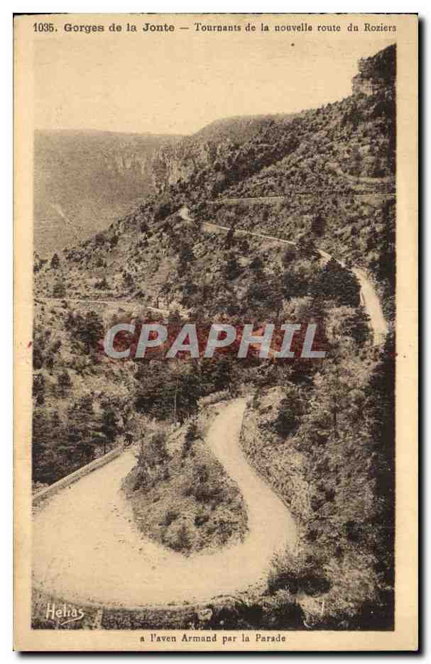 Gorges de la Jonte — Tournants de la nouvelle route du Roziers — Helias, n°1035