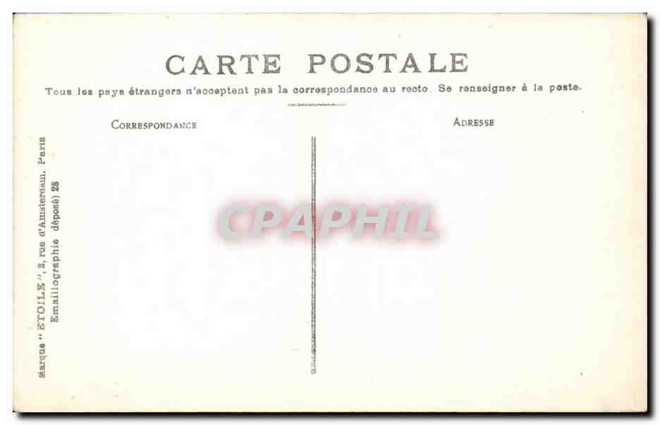 CPA Monaco Theatre de monte CArlo La loge du prince — Rückseite