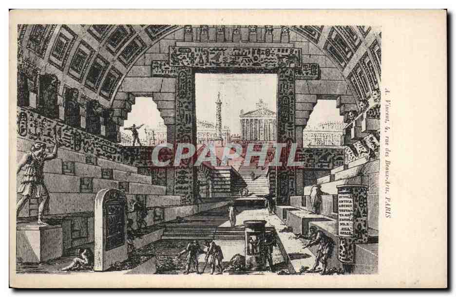 CPA Vue artistique Paris Rue des Beaux Arts