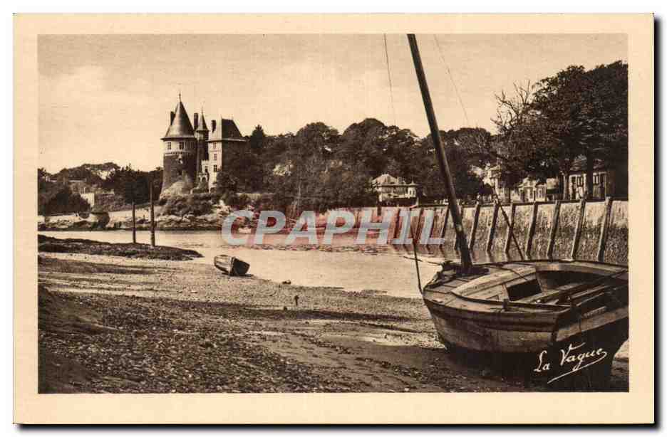 CPA Pornic Entree du port a maree basse