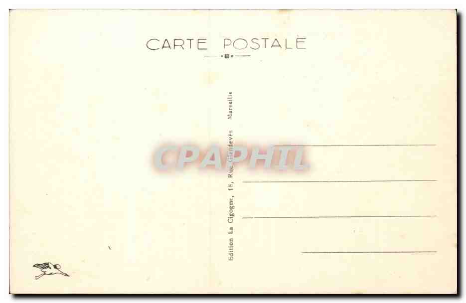 CPA Marseille La cathedrale et le Joliette — Rückseite