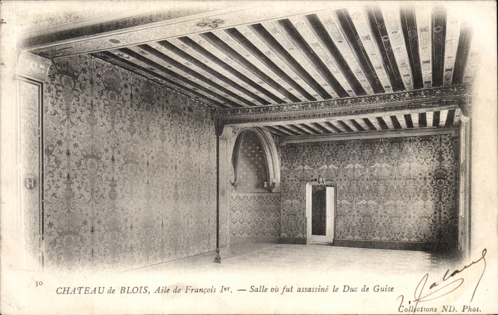 CPA Chateau de Blois Aile de francois 1er Salle ou fut assassine le duc de Guise