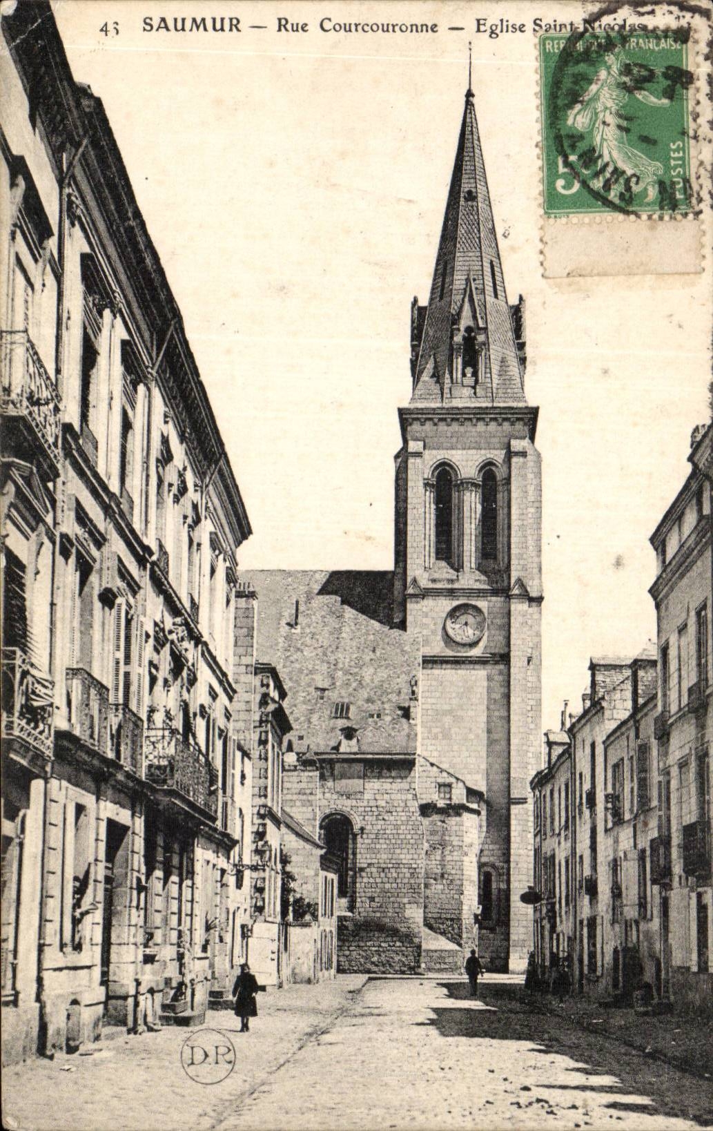 Saumur CPA Rue Courcouronne Eglise Saint Nicolas