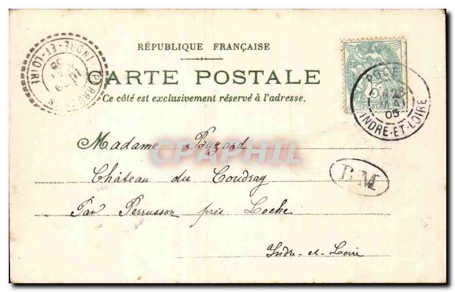 CPA Fantaisie Fleur Narcisse  — Rückseite