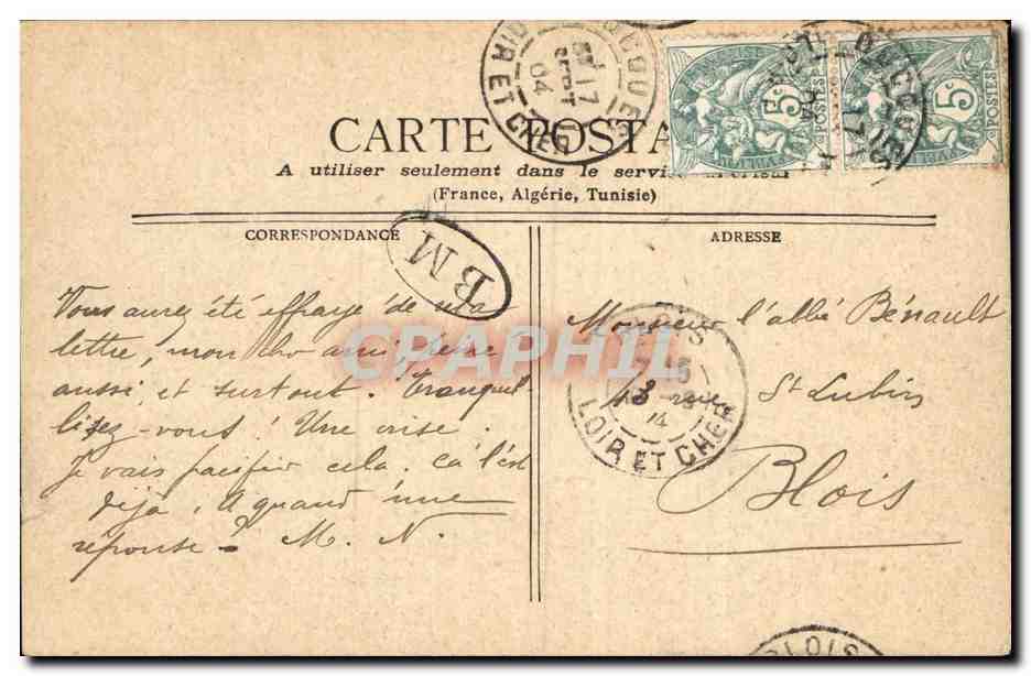 CPA Rouen La cathedrale — Verso