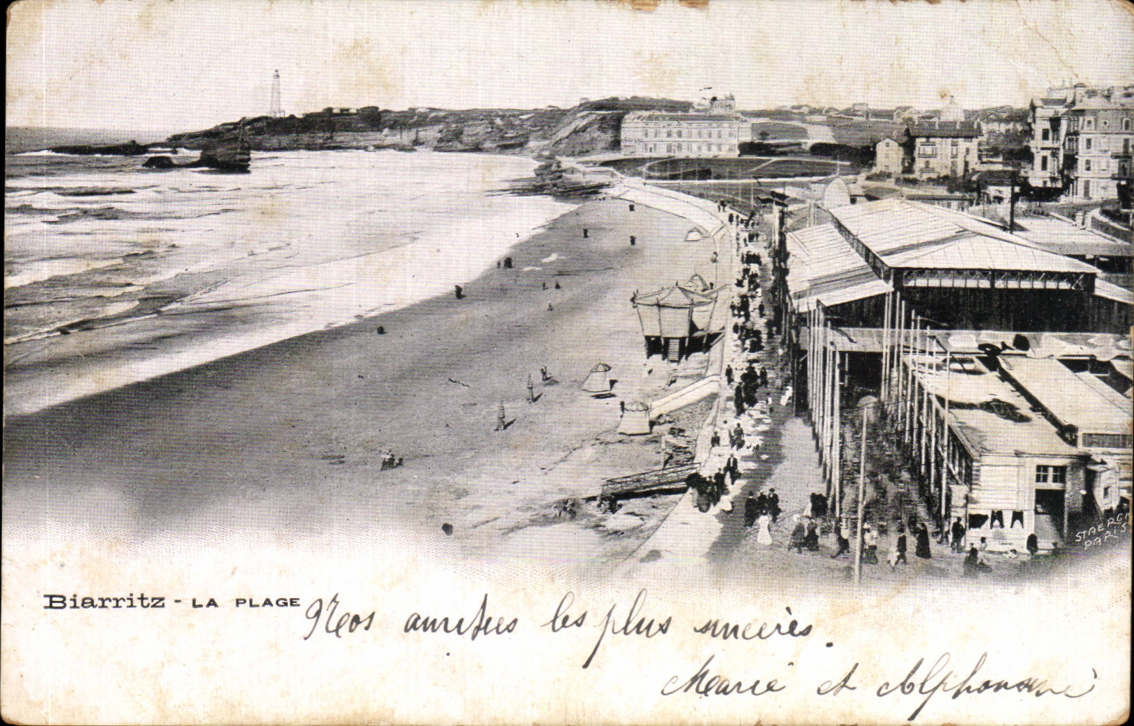 CPA Biarritz La plage