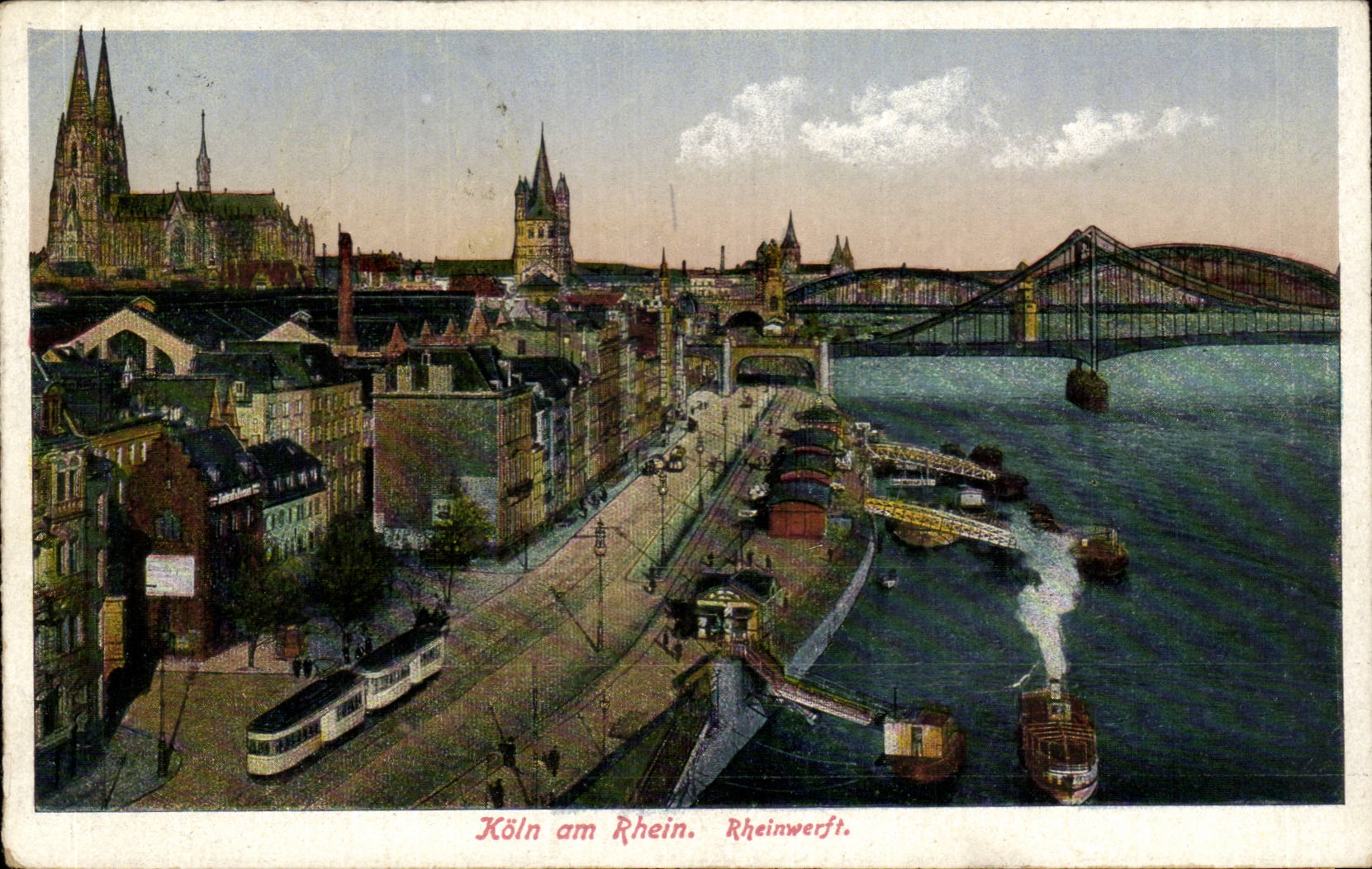 CPA Holn am Rhein Rheinwerft