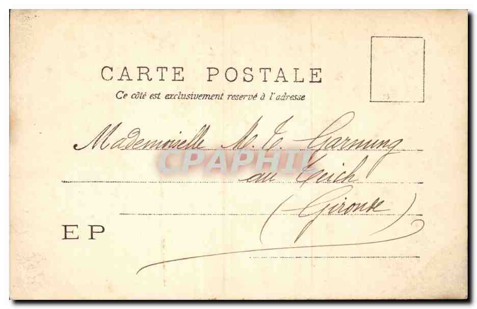 Deux femmes au bord de la mer — scène de plage — E.P. (Édition Parisienne) — Verso
