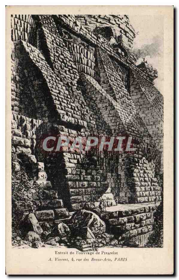 CPA Ville antique imaginaire Antiquite extrait de l'ouvrage de Piranesi