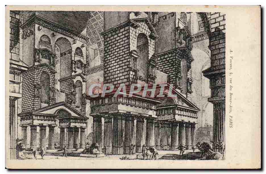 CPA Ville antique imaginaire Antiquite 