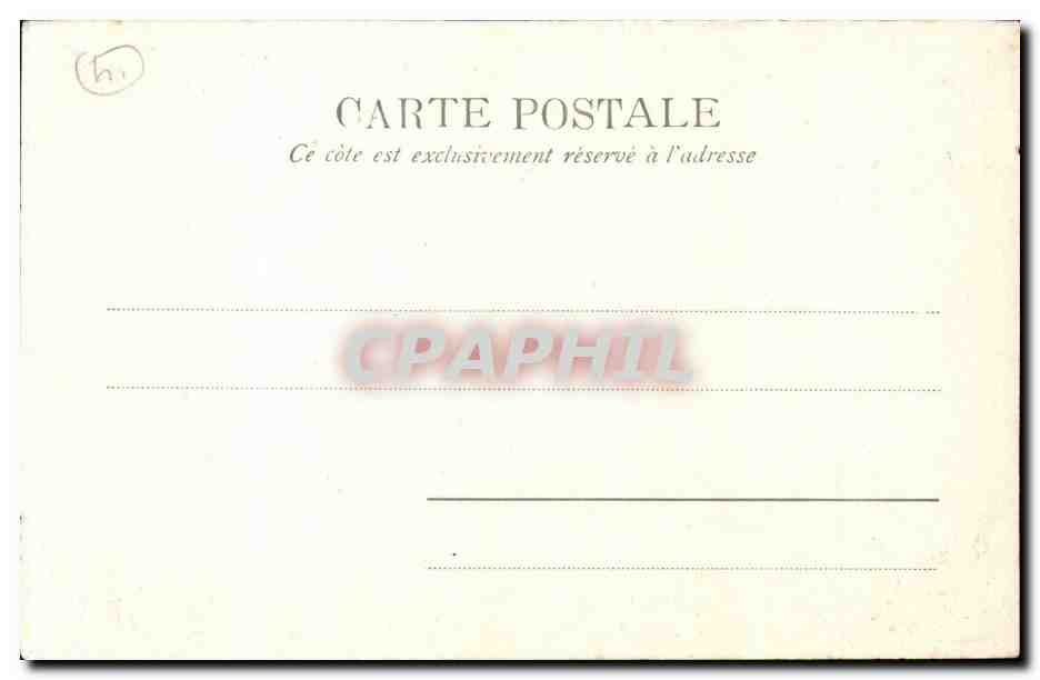CPA Chateau de Blois Cheminee de la salle des Etats Generaux — Verso