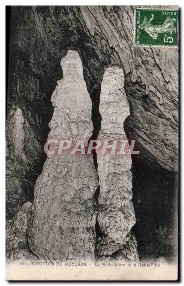 Grottes de Réclère — La Belle-Mère et la Belle-Fille — Éditeur : Photo de Staudt, n° 929