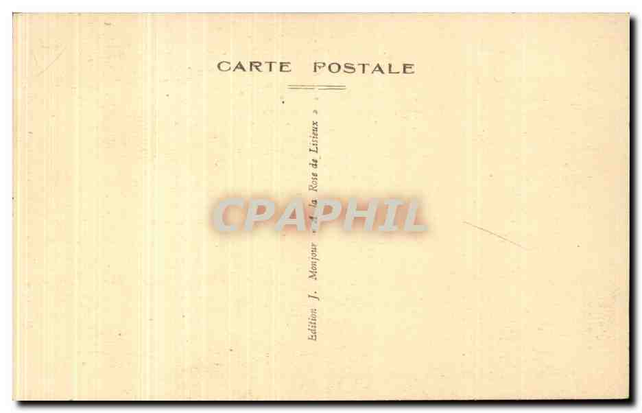 Lisieux — La Cathédrale vue du Jardin public — Édition J. Monjour — Rückseite