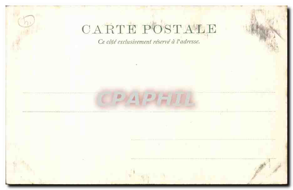 CPA Chateau de Blois Cheminee — Verso