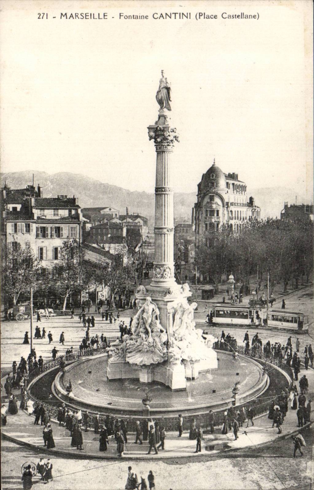 CPA Marseille Fontaine Cantini (place Castellane)