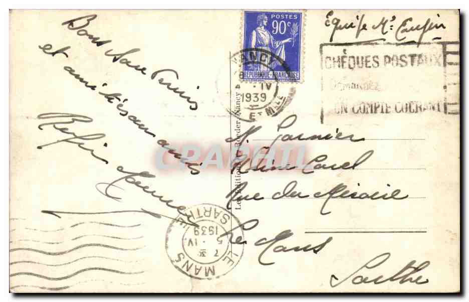 Nancy CPA Grilles Jean Lamour — Verso
