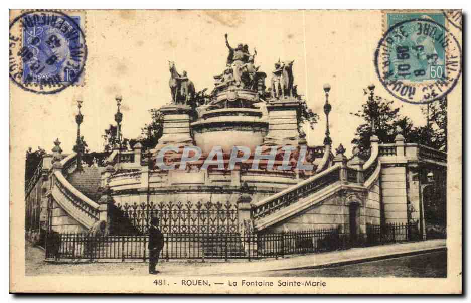 CPA Rouen La fontaine Ste Marie
