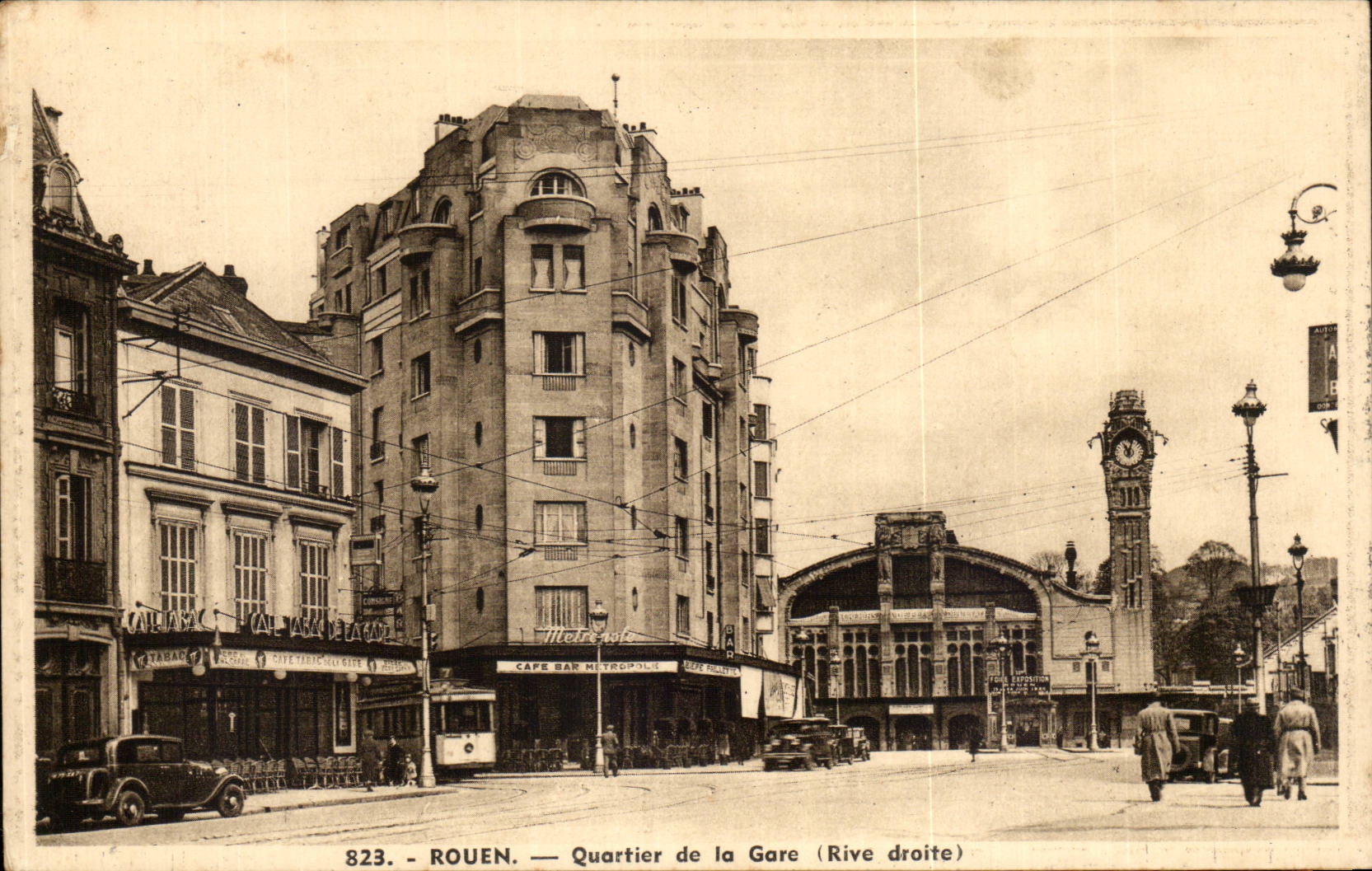 CPA Rouen Quartier de la gare (rive droite)