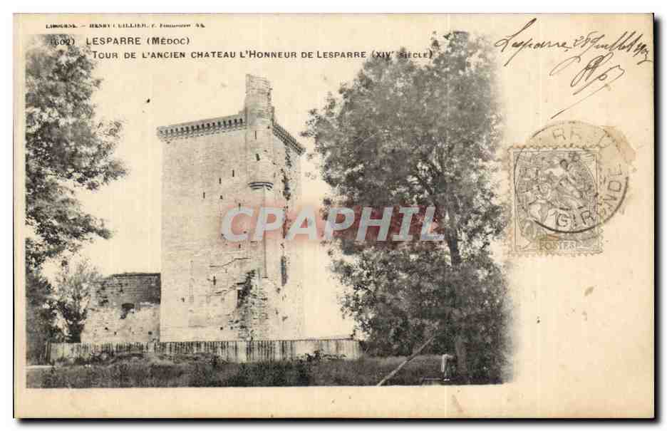 CPA Lesparre Tour de l'ancien chateau d'honneur de lesparre