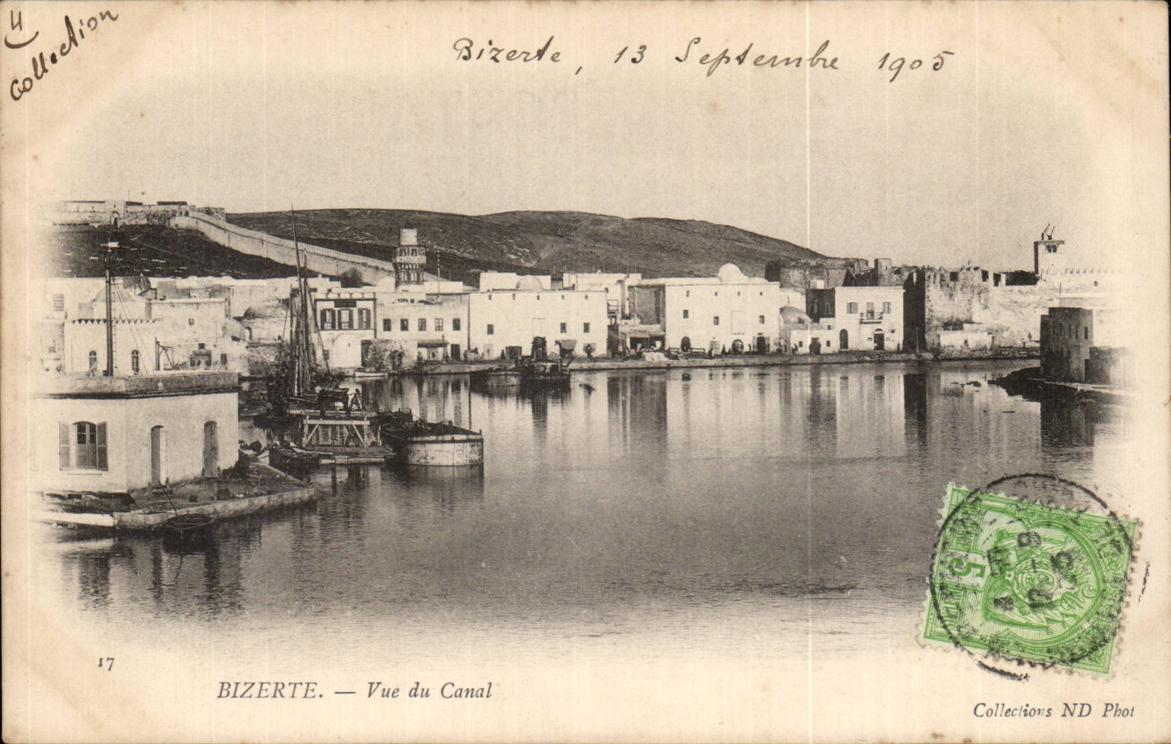 CPA Tunisie Bizerte Vue du canal