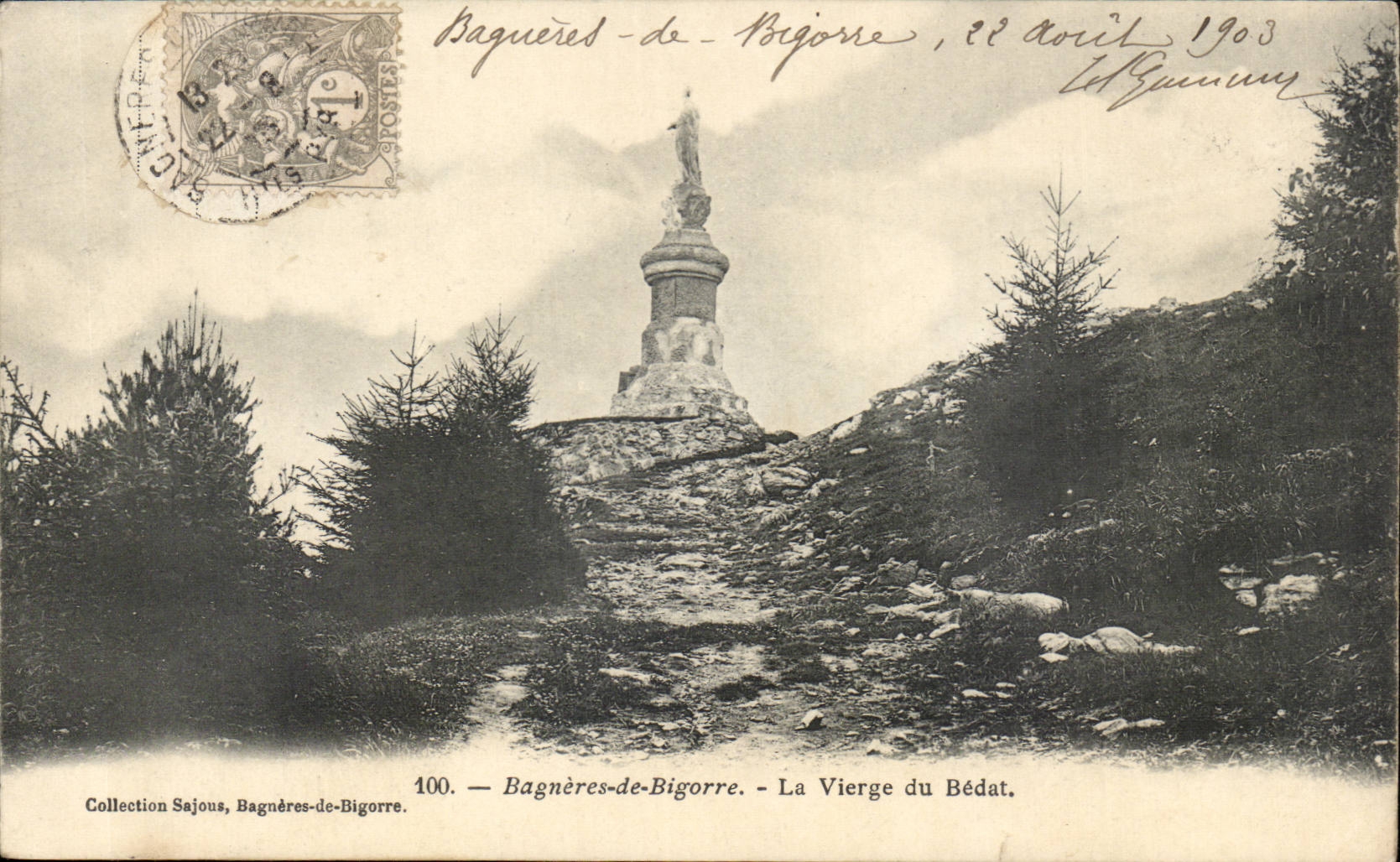 Bagnères-de-Bigorre — La Vierge du Bédat — Collection Sajous, n°100