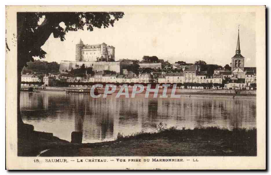 CPA Saumur Le chateau Vue prise du marronnier