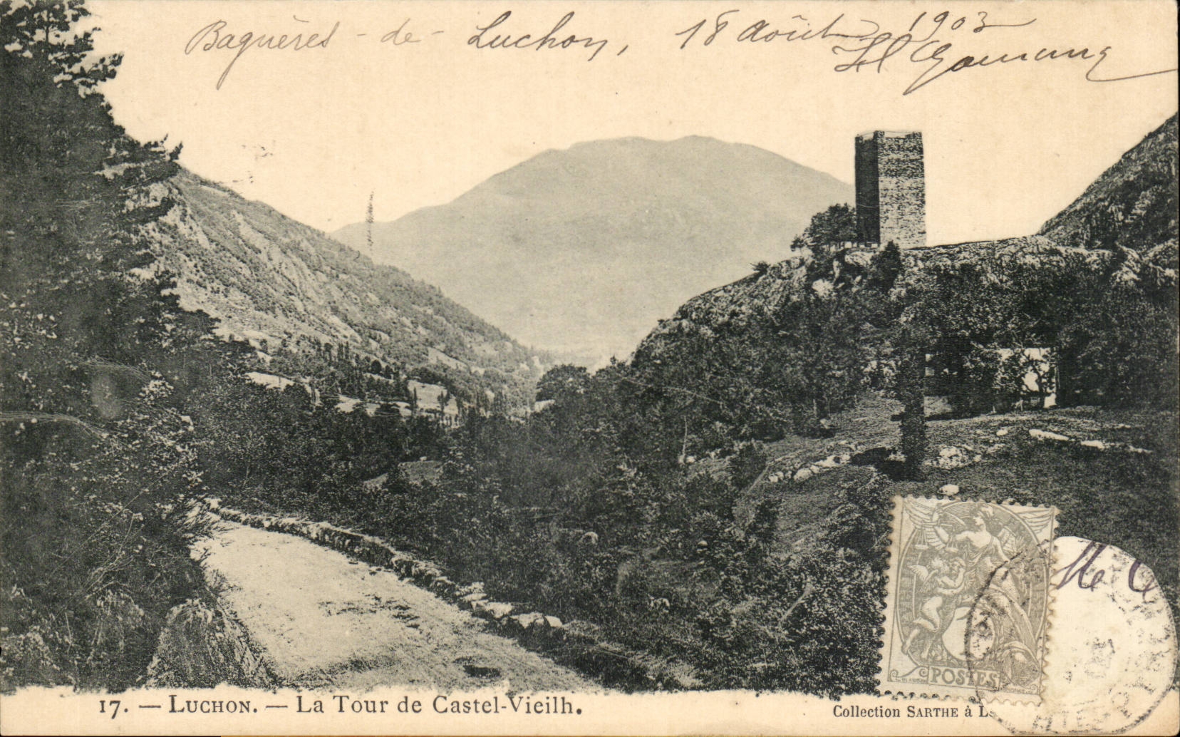 Luchon — La Tour de Castel-Vicilh — éditeur Luchon, n° 17