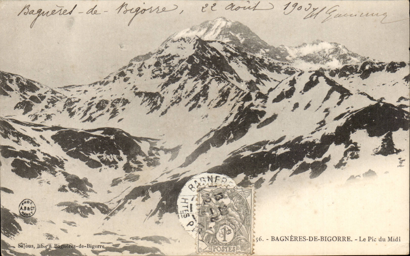 Bagnères-de-Bigorre — Le Pic du Midi — Sajous, lib. à Bagnères-de-Bigorre, n°56