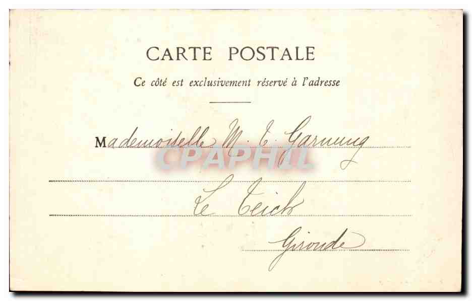 Bagnères-de-Bigorre — Le Pic du Midi — Sajous, lib. à Bagnères-de-Bigorre, n°56 — Verso