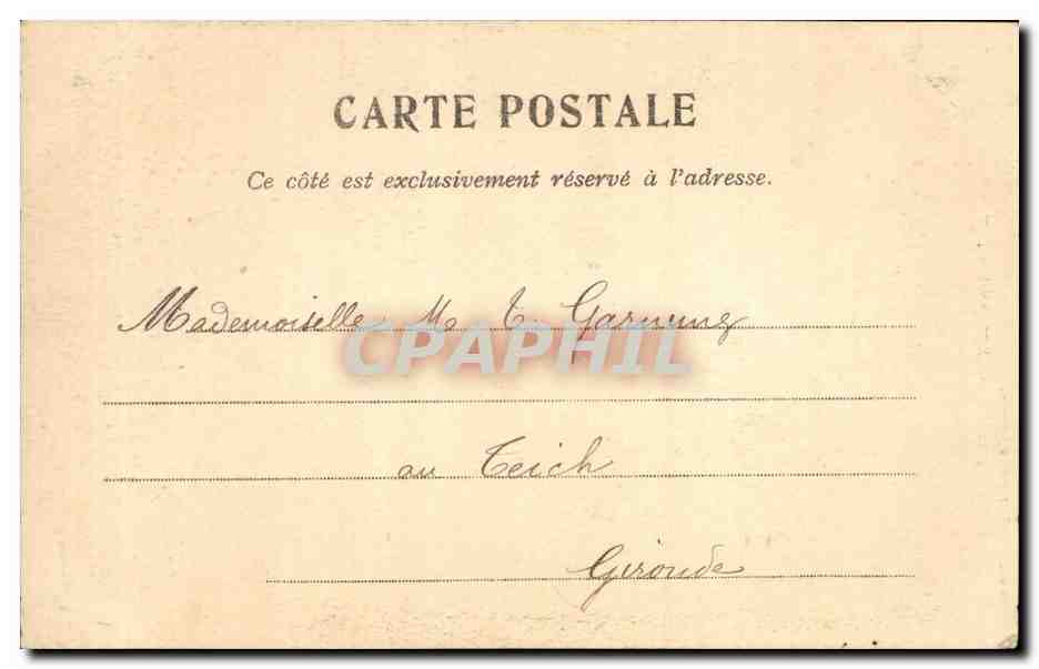 Luchon — Cascade du Parisien — Verlag R. Désiré, Nr. 47 — Rückseite
