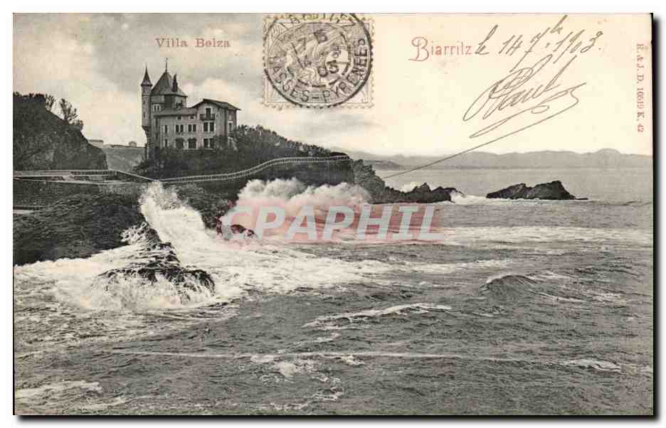 CPA Biarritz Villa Belza