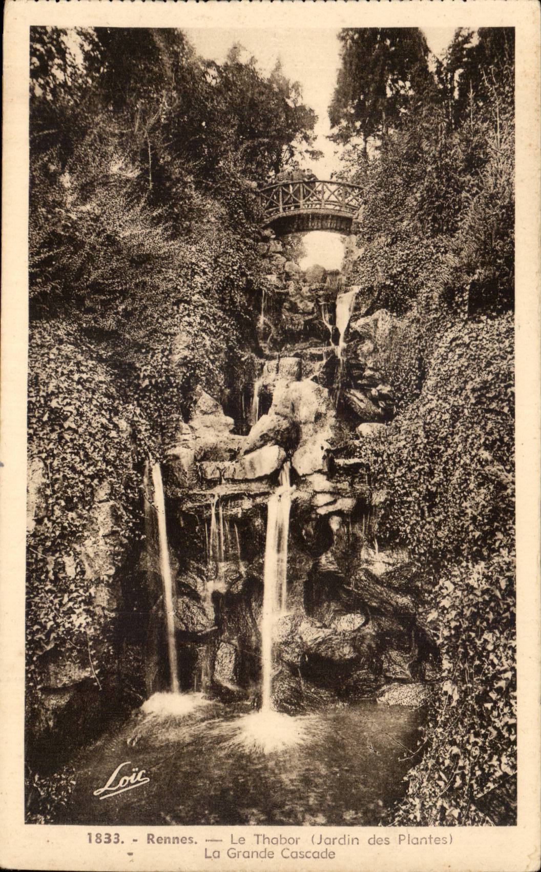 La Grande Cascade — Le Thabor (Jardin des Plantes) — Loïc, n° 1833