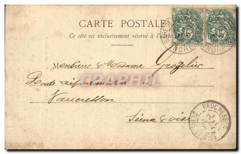 CPA Chateauroux Eglise Saint martial — Rückseite