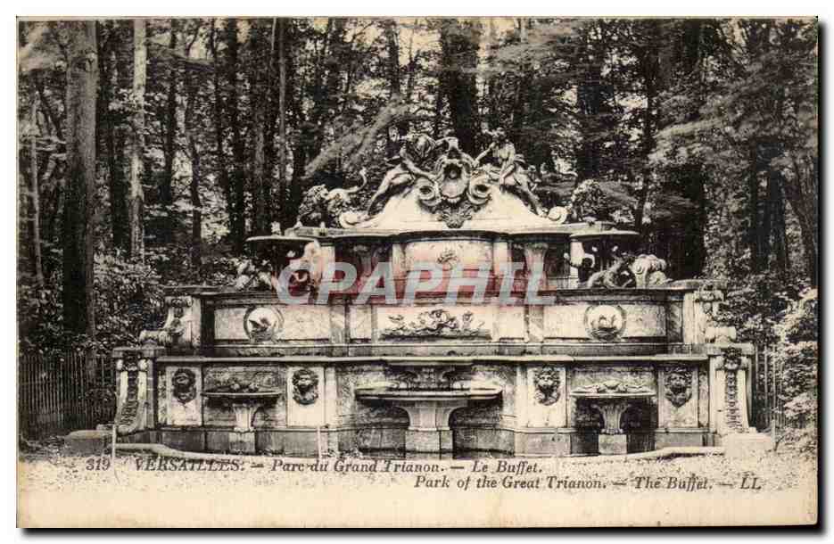 CPA Versailles Parc du grand Trianon Le buffet