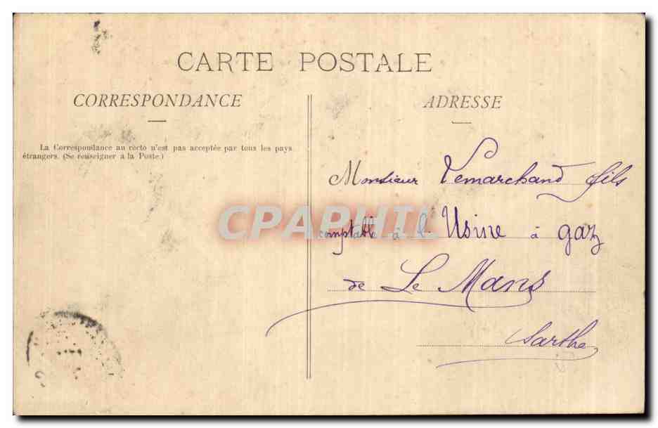 CPA Pau Le quartier du 14 juillet vu du chateau — Verso
