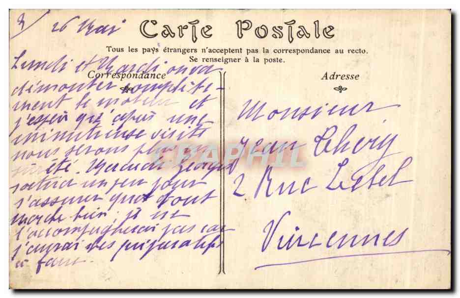 CPA Evreux Palais episcopal Porte et fenetre sur a cour — Rückseite