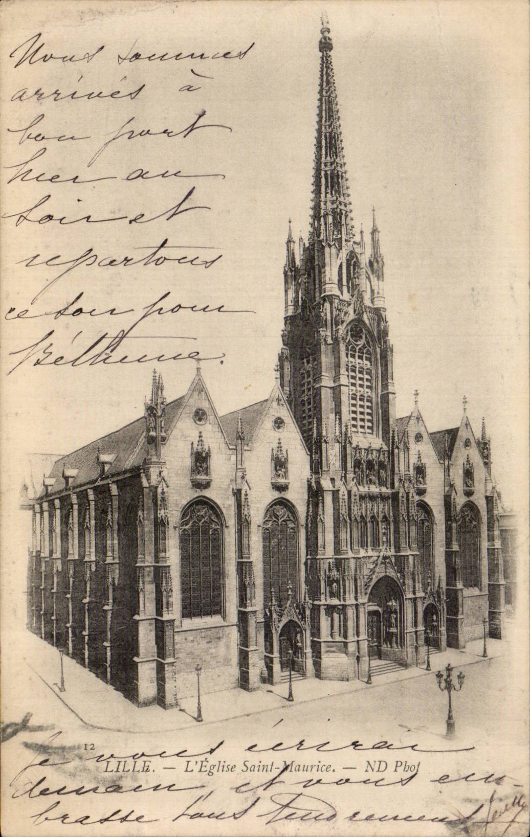 CPA Lille Eglise Saint Maurice