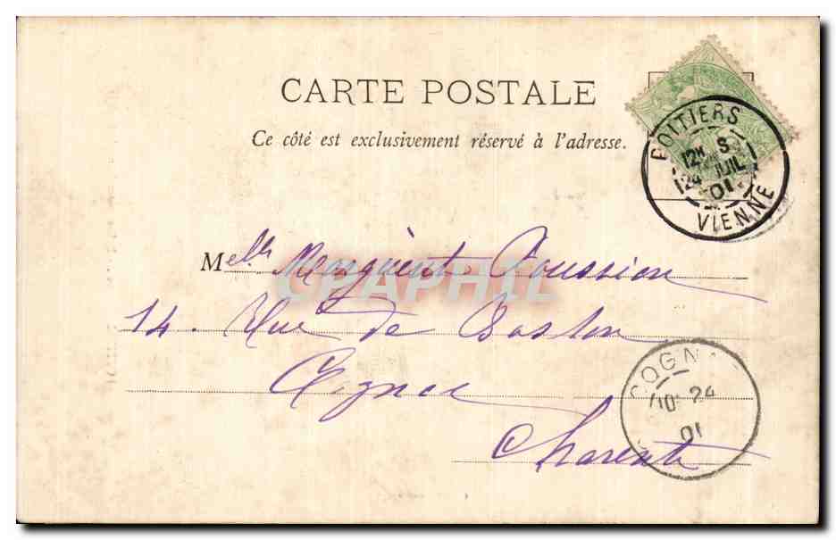 Poitiers (Vienne) - Église Notre-Dame la Grande — J. Huguenin, n° 14 — Verso