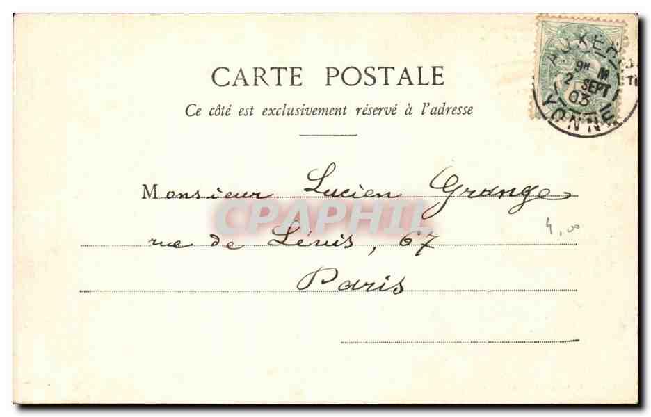 CPA Auxerre Vue sur l'Yonne — Rückseite