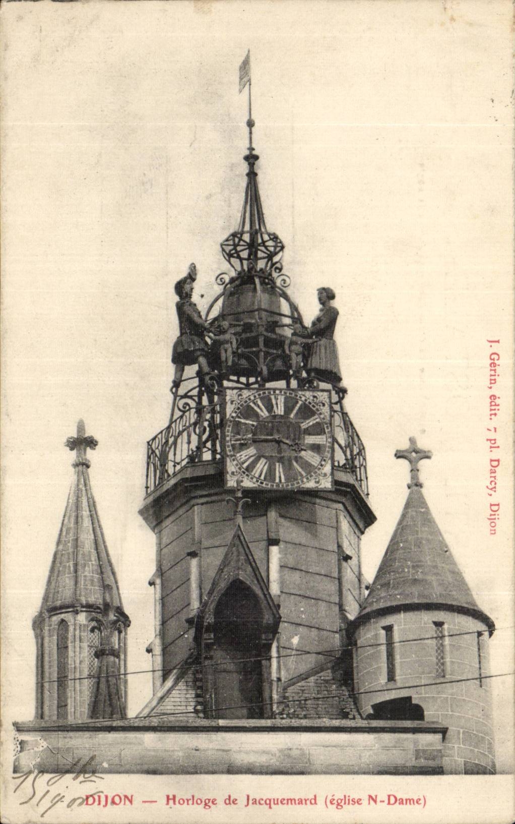 CPA Dijon Horloge de Jacquemard Eglise Notre Dame Clock