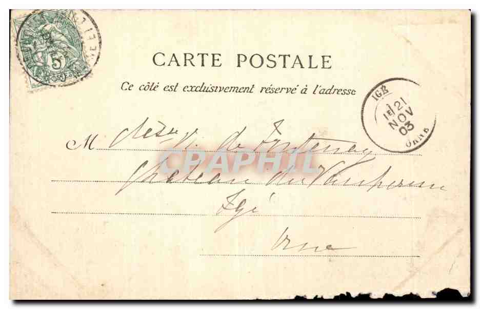 CPA Clisson Le vieux chateau et la vallee de la Sevre — Rückseite
