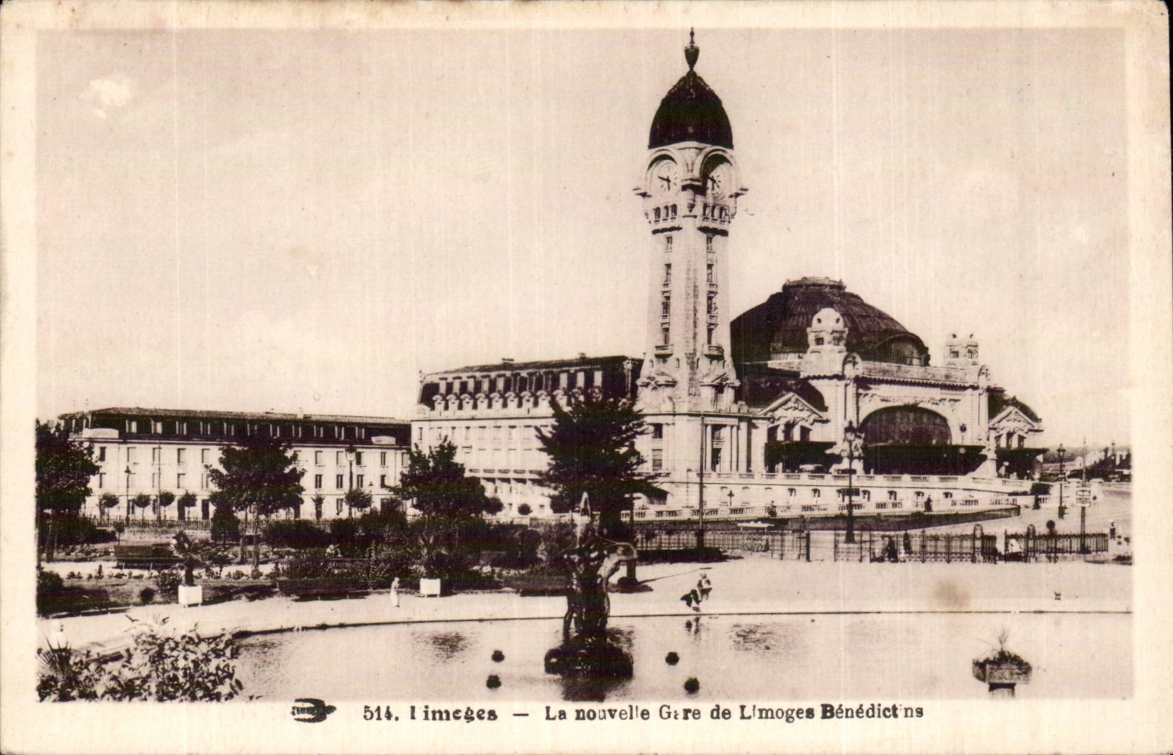 Limoges CPA La nouvelle gare de Limoges Benedictine