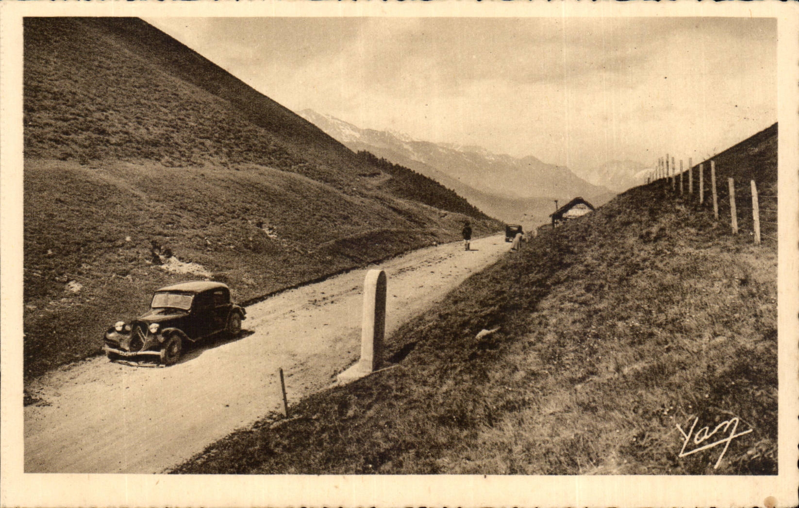Passage over the Col de Peyresourde — From Bagnères-de-Bigorre to Luchon via Thermal Road No. 1 — Edition Photo Quinault, Lourdes