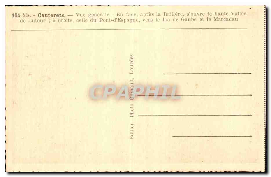 Cauterets — Vue générale — Édition Photo Ournaïl, Lourdes — Reverso