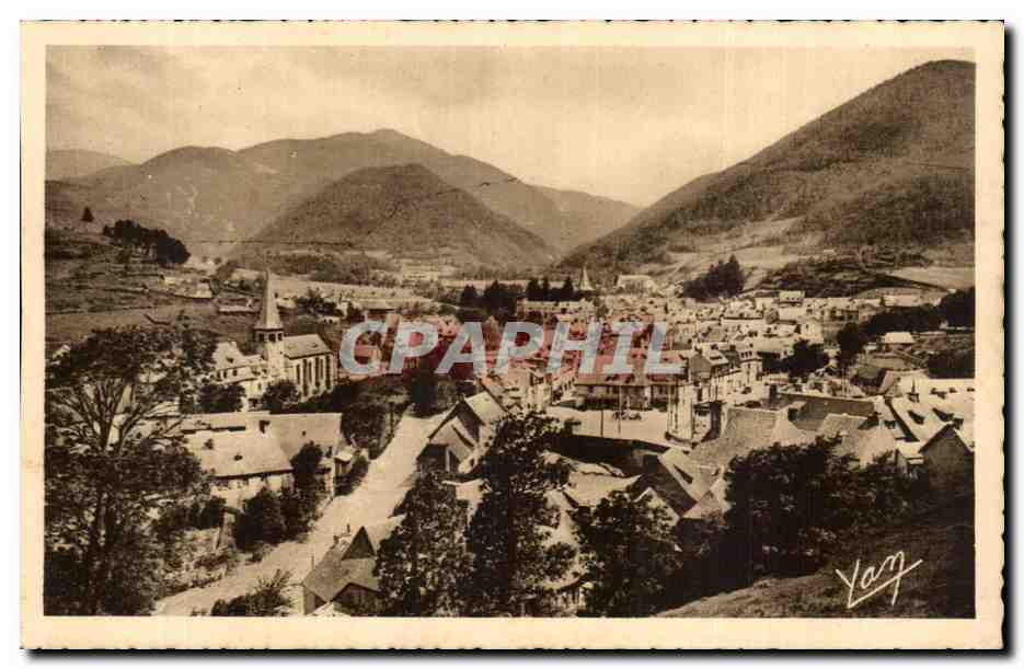 Vallée d'Aure - Arreau (alt. 700 m.) — Sur la route thermale de Bagnères-de-Bigorre — Édition Photo Quinaud, Lourdes