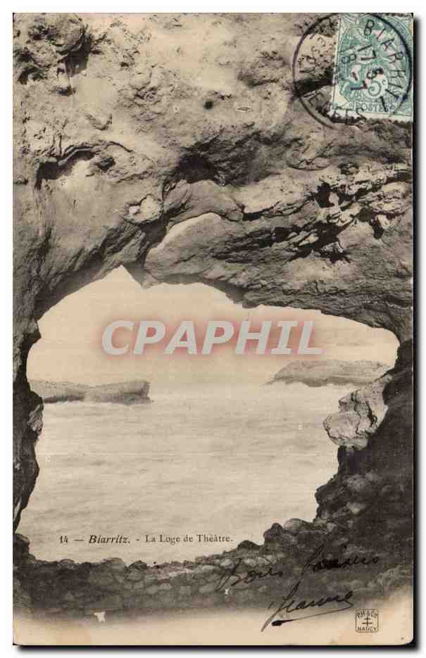 CPA Biarritz La loge de theatre