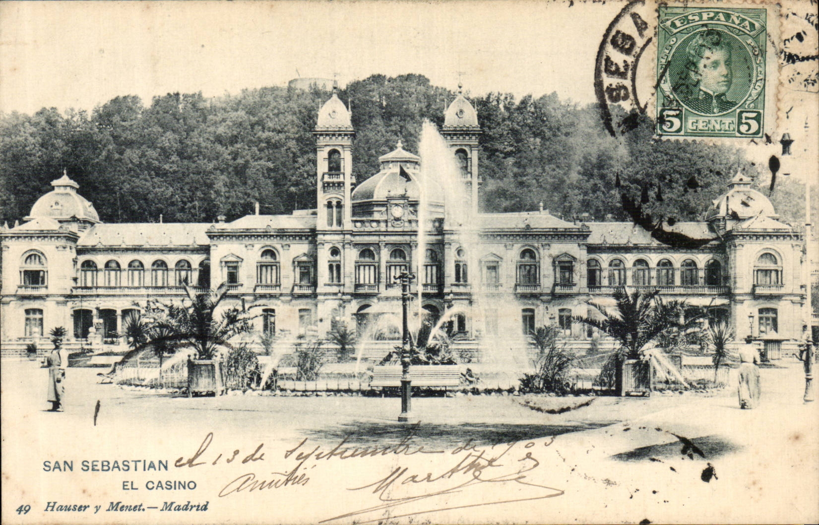 CPA Espagne Espana Spain San Sebastian El casino