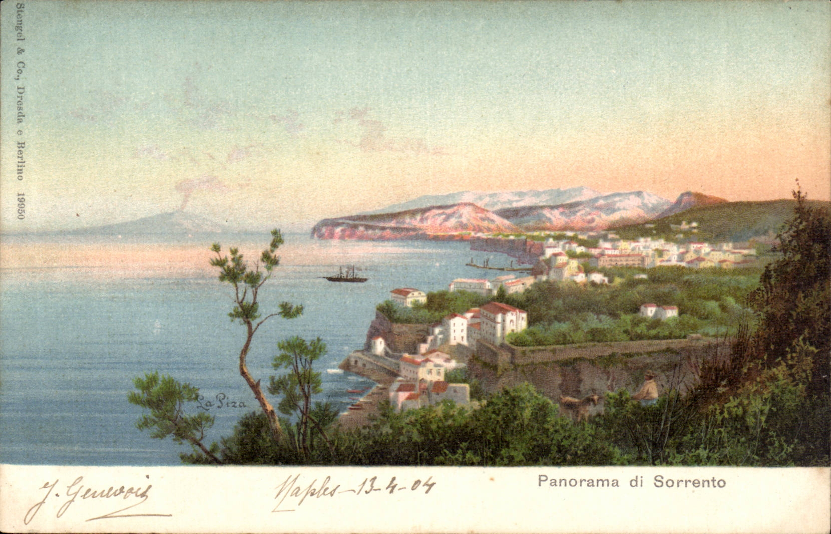 CPA Italie Italia Panorama di Sorrento